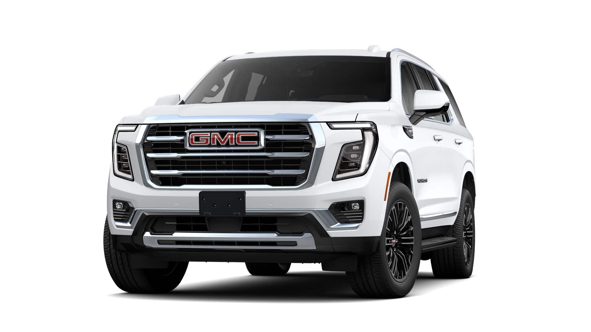 2026 GMC Yukon Elevation in Summit White — front three-quarter view